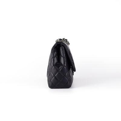 Chanel Quilted Caviar Single Flap Jumbo Bag Black