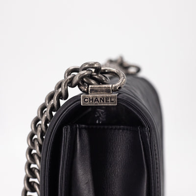 Chanel Quilted Old Medium Black