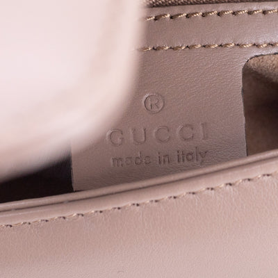 Gucci Marmont Small Matelassé Shoulder Bag Nude