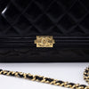 Chanel Patent Boy Wallet on Chain WOC