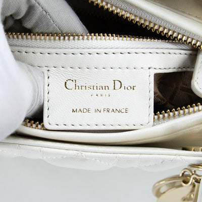 Lady Dior Medium White