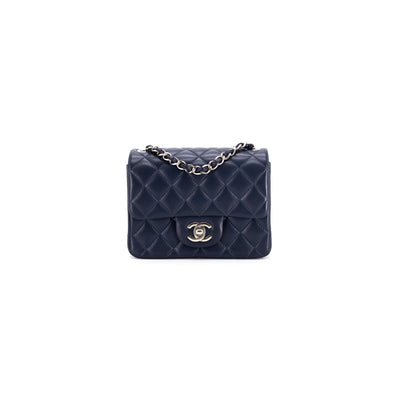 Chanel Quilted Square Mini Navy