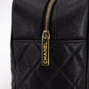 Chanel Quilted Caviar Boston Bag Black