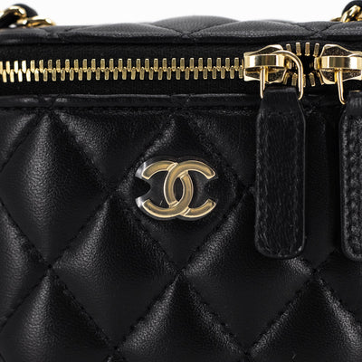 Chanel Small Vanity with Chain Black