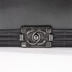 Chanel Patent Small Boy Grey