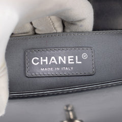 Chanel Patent Small Boy Grey