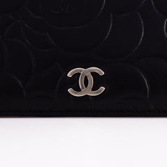 Chanel Camelia Wallet Black