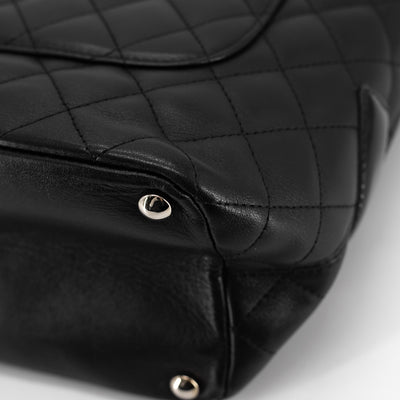 Chanel CC Quilted Calfskin Tote Black