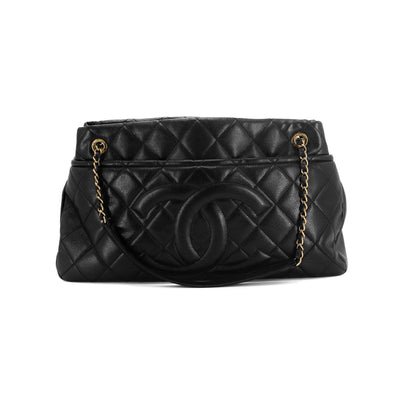 Chanel Quilted Caviar Tote Black