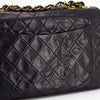 Chanel Quilted Lambskin Maxi Single Flap Bag Black