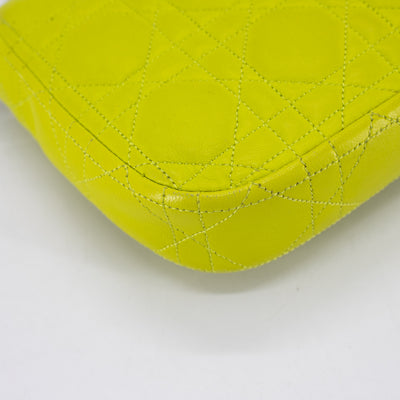 Dior Leather Wallet on Chain Lime Green