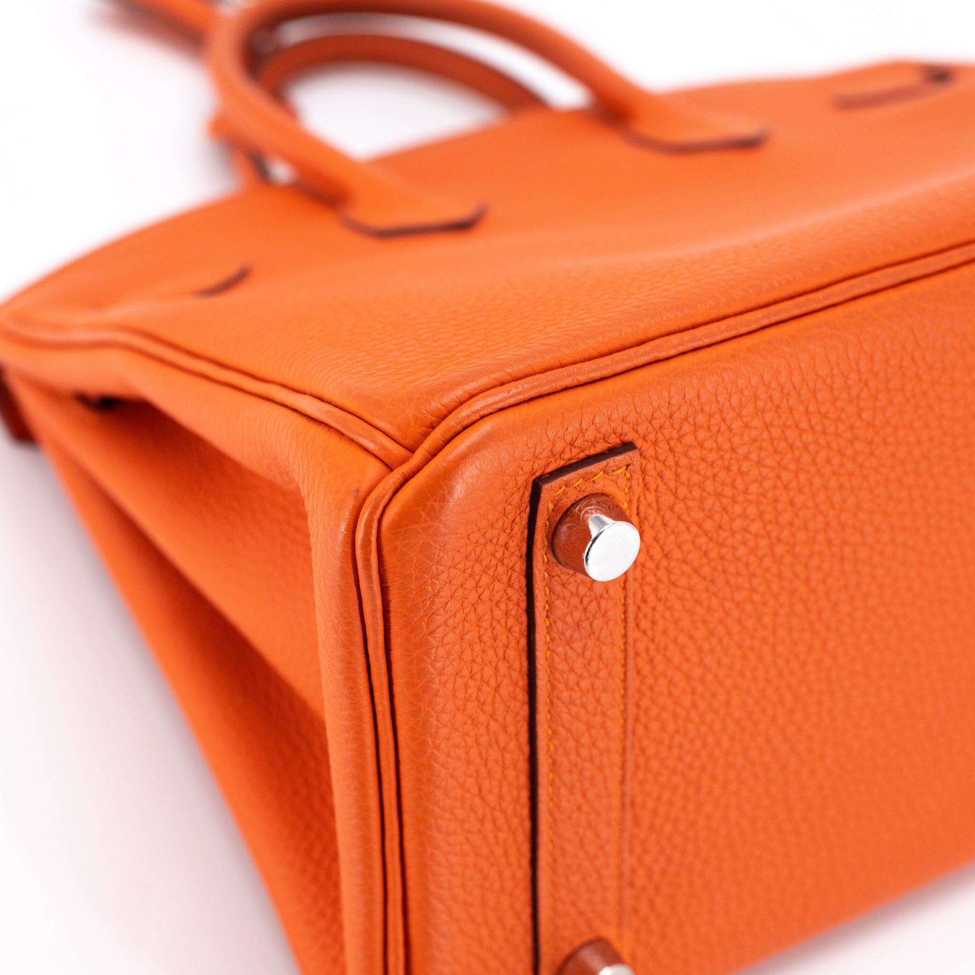 FWRD Renew Hermes Birkin 25cm Handbag in Feu Orange
