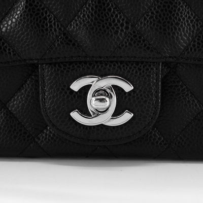 Chanel Caviar Quilted Black SHW Square Mini
