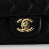 Chanel Square Mini Black Quilted Light GHW