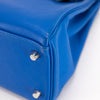 hermes blue hand bag - bottom side
