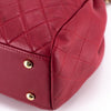 Chanel Quilted Lambskin Bucket Bag Red