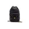 Chanel Quilted Lambskin Backpack Black