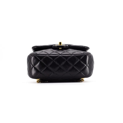 Chanel Quilted Lambskin Backpack Black