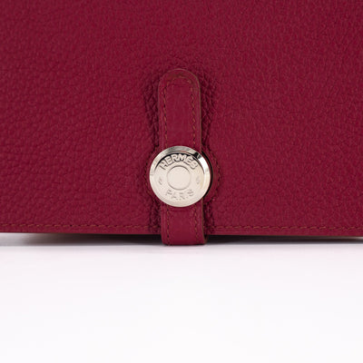 Hermes Dogon Duo Wallet Ruby Red