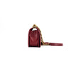 Chanel Quilted Old Medium Boy Maroon