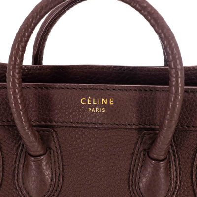 Celine Nano Luggage Brown