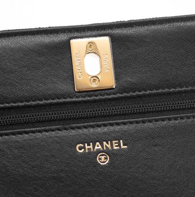 Chanel Trendy Wallet On Chain WOC Black