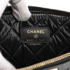 Chanel Quilted Caviar Boy O Case Black