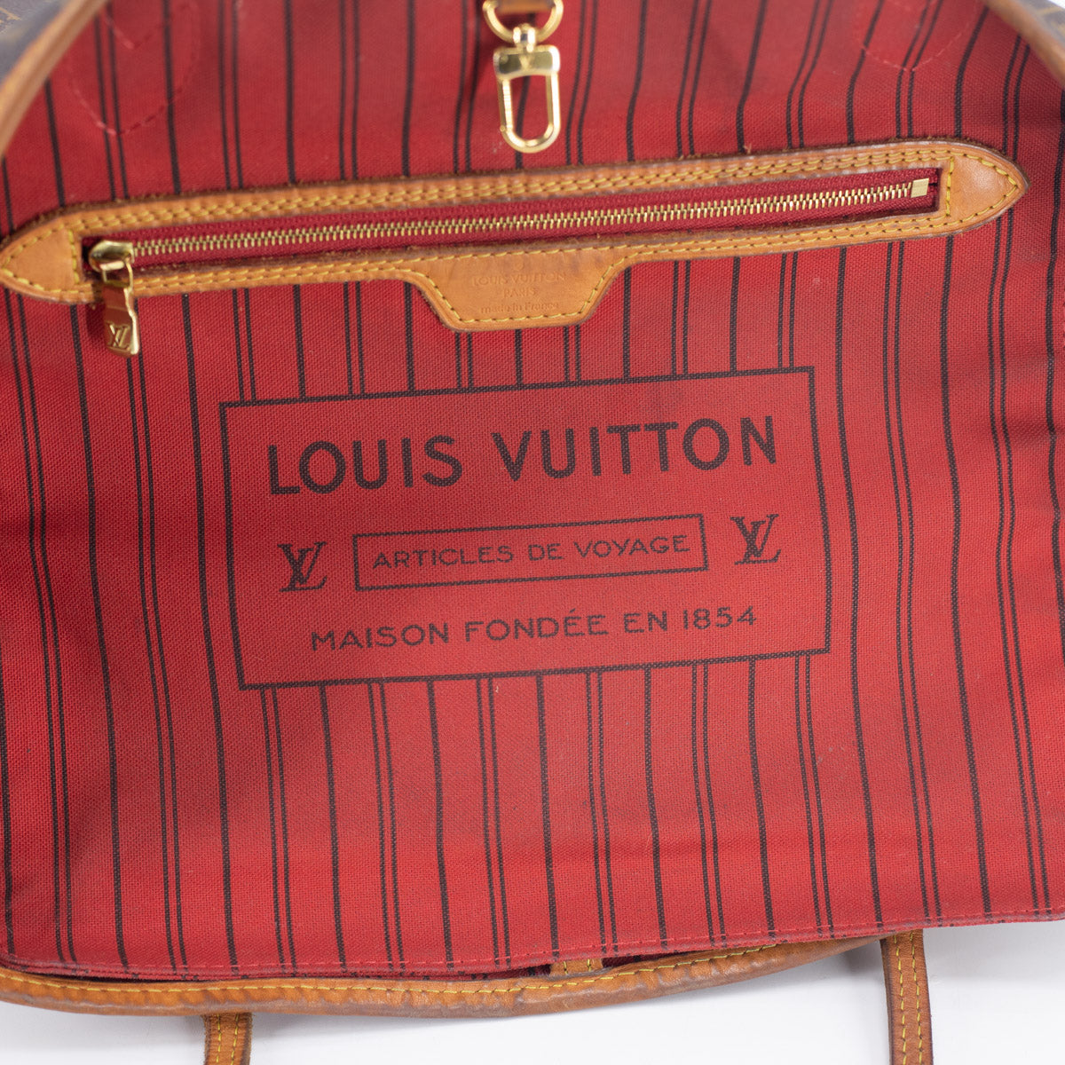 Louis Vuitton Neverfull MM in Burgundy Monogram Canvas – The Hosta