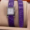 Hermes H Watch Purple + 2 colour straps