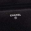 Chanel Caviar Wallet on Chain WOC Black