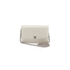 Chanel Caviar WOC Wallet on Chain Silver