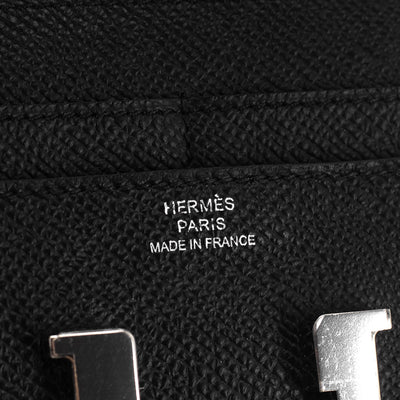 Hermes Constance Compact Wallet Noir