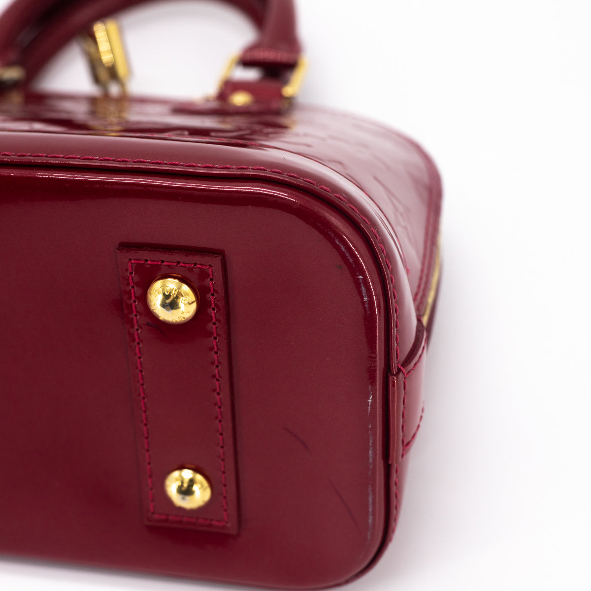 PRELOVED Louis Vuitton Red Vernis Alma BB Crossbody Bag AA4174 022223 –  KimmieBBags LLC