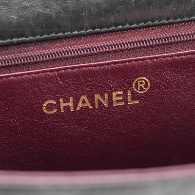 Chanel Quilted Lambskin Vintage Bag Black