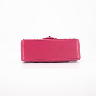 Chanel Quilted Rectangular Mini Dark Pink Raspberry