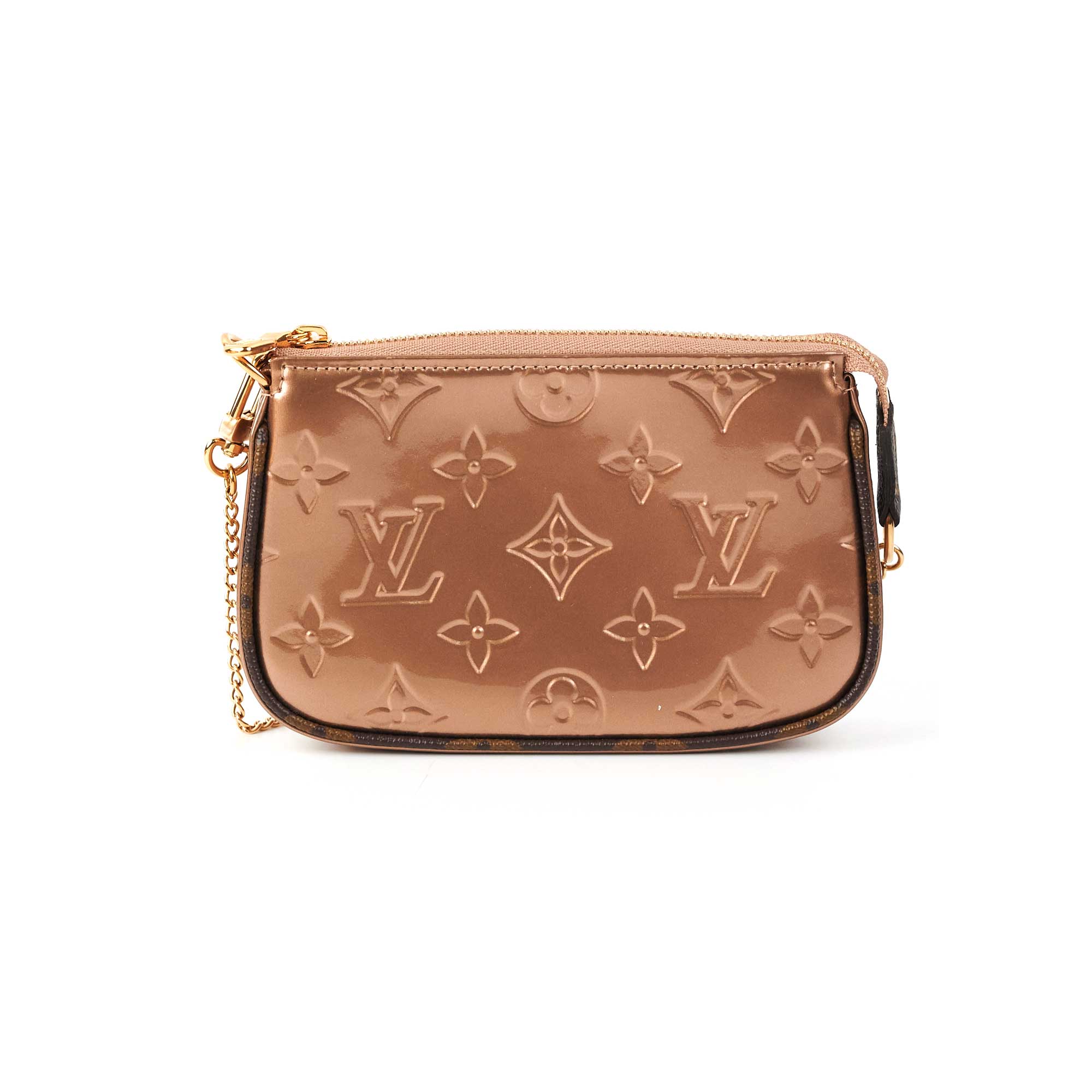 So in love with my new LV Mini Pochette Vernis Leather (Rose Gold) : r/ Louisvuitton