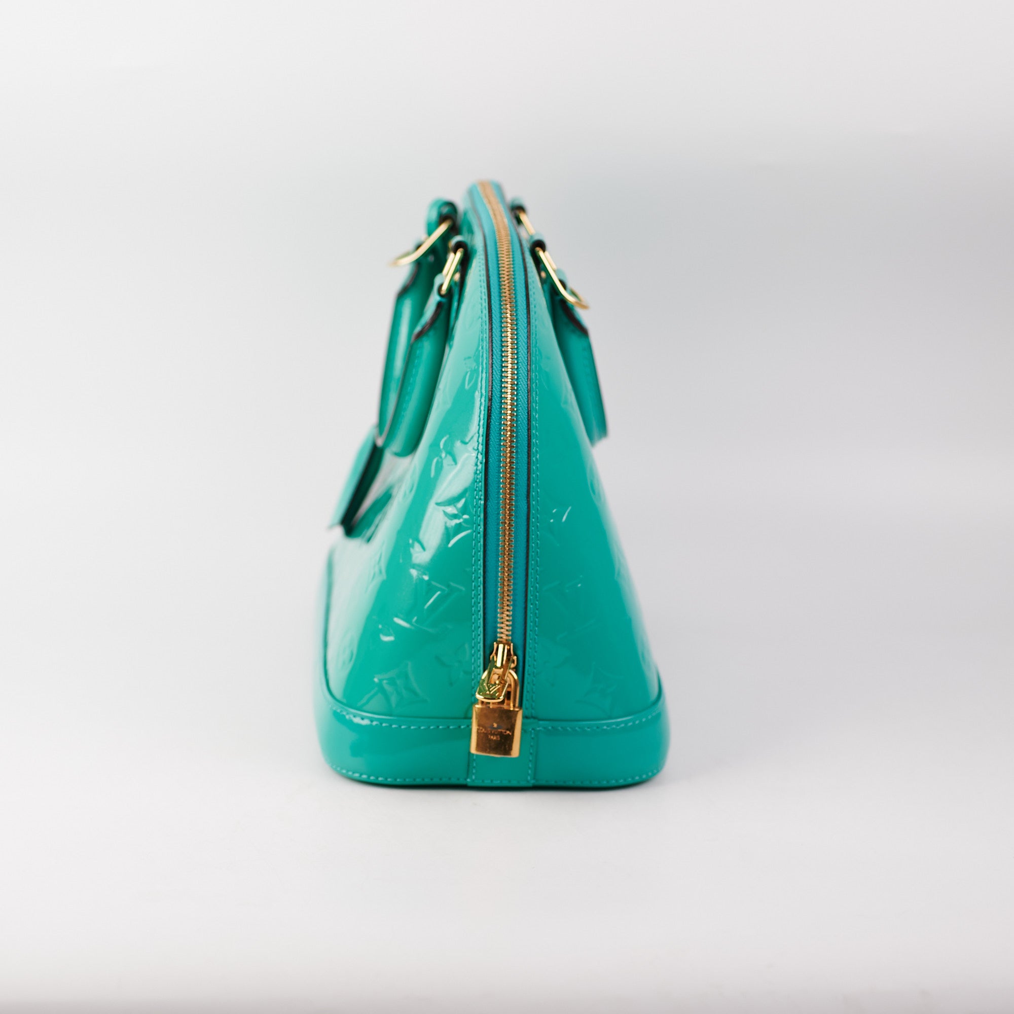 Louis Vuitton Vernis Alma PM Turquoise - THE PURSE AFFAIR