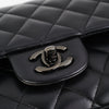 Chanel Quilted Medium Classic Flap So Black (Microchip)