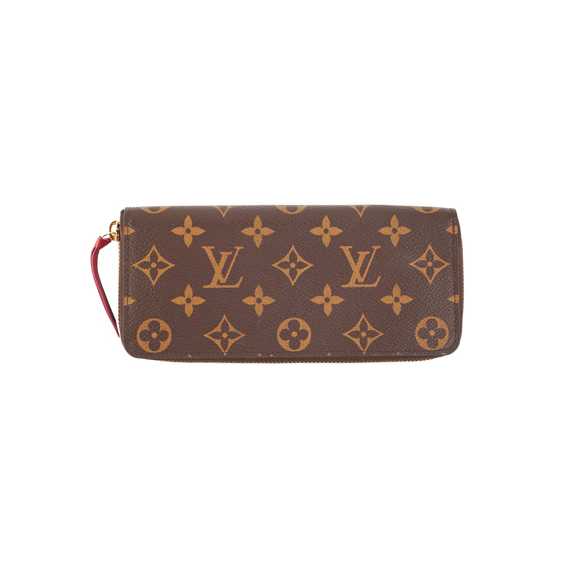 Buy With storage bag LOUIS VUITTON Louis Vuitton Monogram Portefeuille  Clemence Leather Genuine Leather Round Zipper Long Wallet Brown 19523 from  Japan - Buy authentic Plus exclusive items from Japan