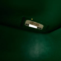 Chanel Quilted Caviar Mini Square 18S Emerald Green