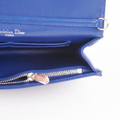 Dior Diorama Wallet On Chain WOC Blue Bag