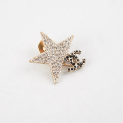 Chanel Pin Brooch CC/Star Crystal