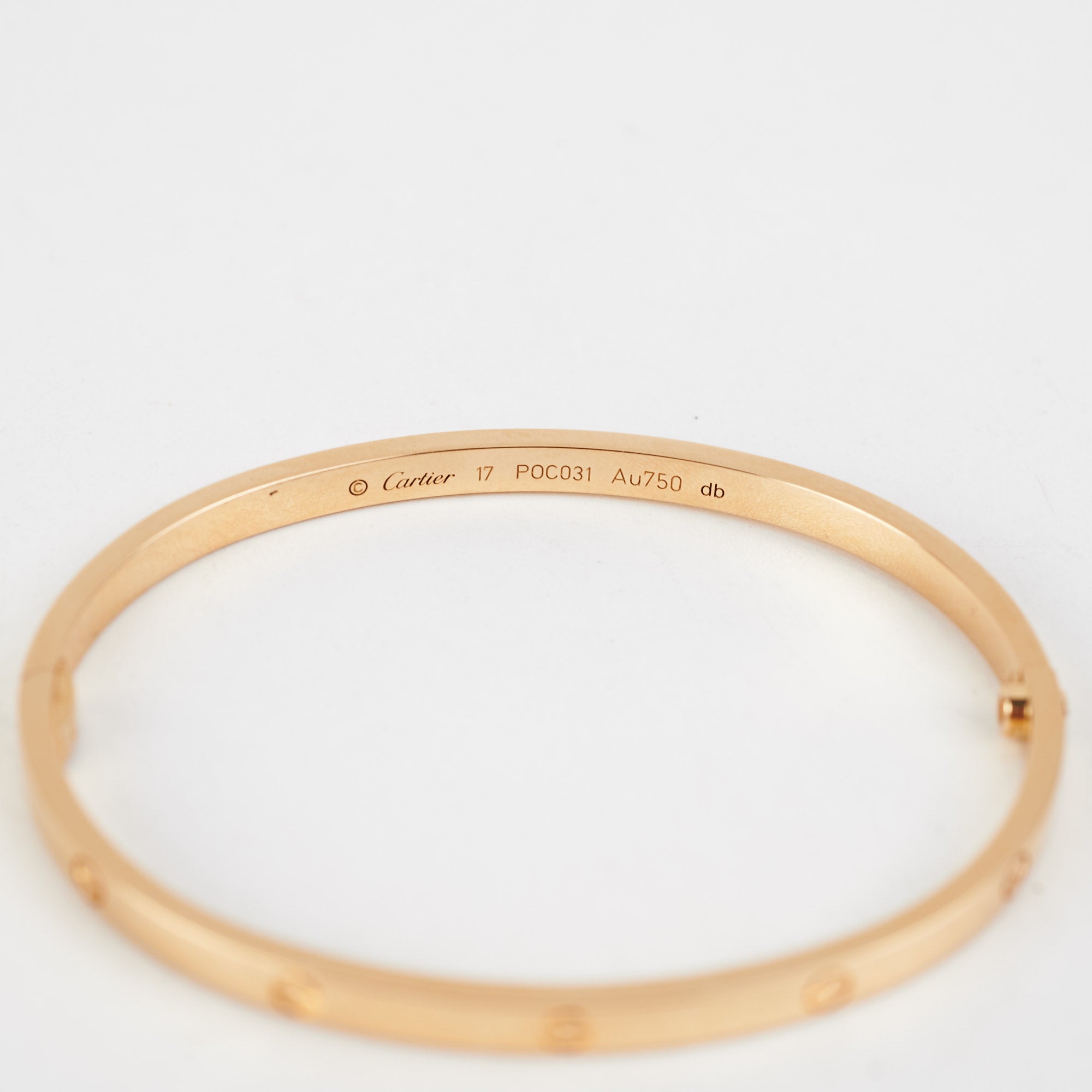 Cartier love bracelet 17 size Clearance
