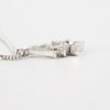 Dior Oblique Star Pendant Necklace Silver with White Crystals