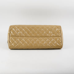 Chanel Mademoiselle Sage Patent Bowler Bag