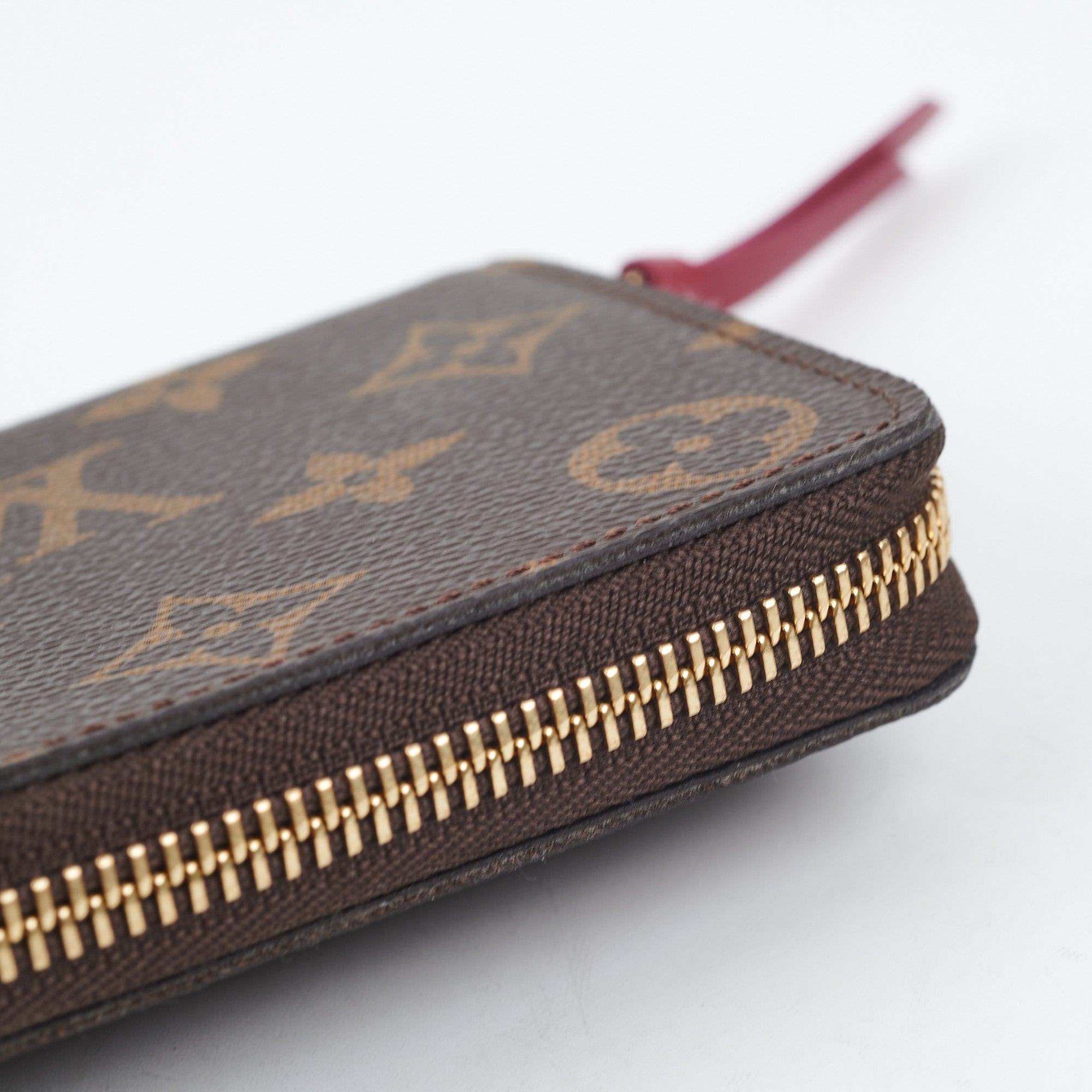 Clemence linen wallet Louis Vuitton Brown in Linen - 31585636