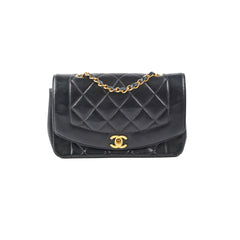 Chanel Vintage Diana Small Black (Recoloured)