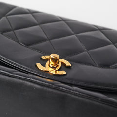 Chanel Vintage Diana Small Black (Recoloured)