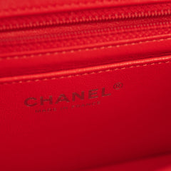 Chanel Mini Rectangular Bag Red Lambskin
