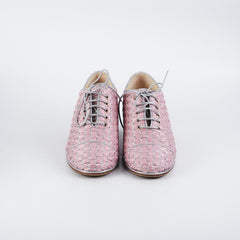 Chanel Woven Pink Shoes 38